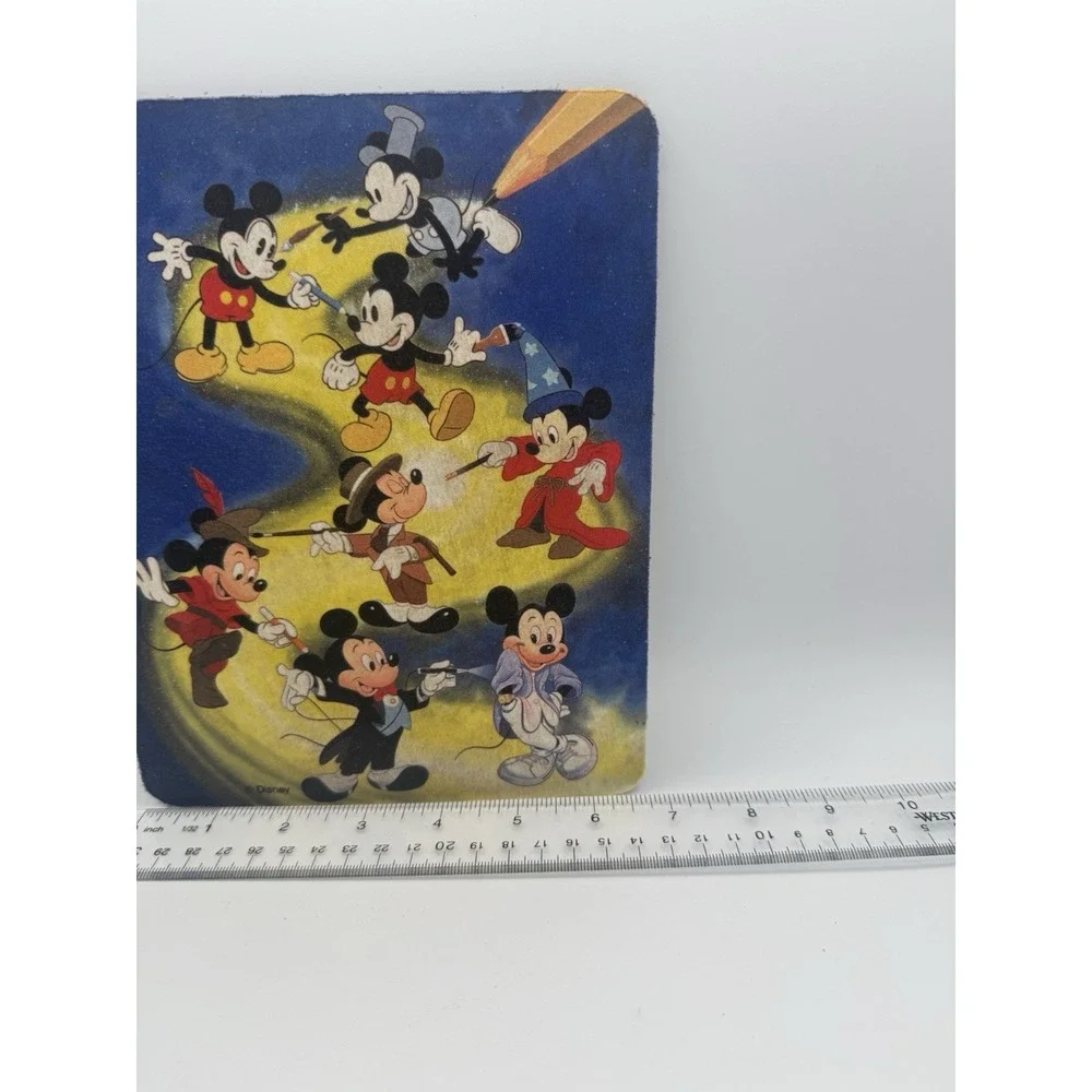 Vintage‎ Mouse Pad, Disney Evolution of Mickey Mouse 8.5x6.5 Inches